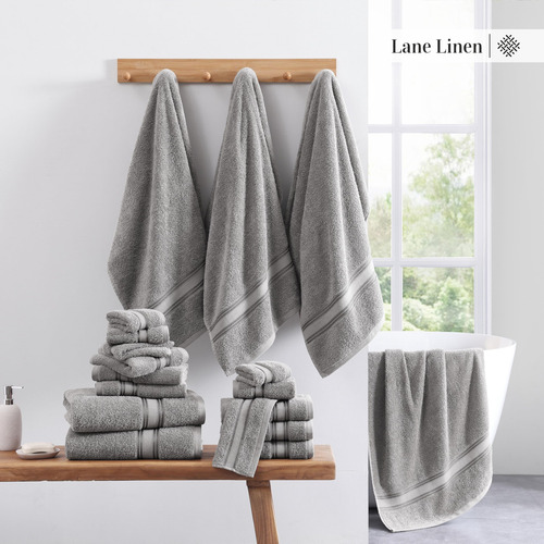 Juego De Toallas Lane Linen Luxury De 6 Piezas, 100% Algodón