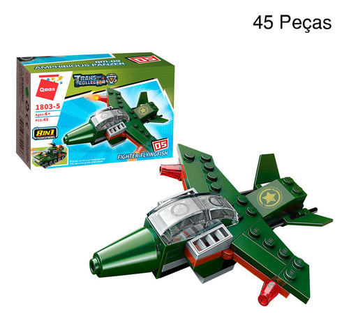 Bloco De Montar 8 Em 1 361 Peças Militar Combat Zones Series