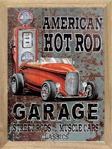 Hot Rod Garage, Cuadro, Poster, Publicidad        P299