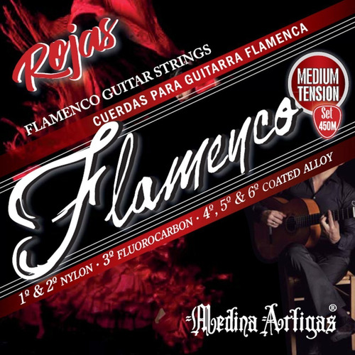 Imagen 1 de 1 de Encordado Guitarra Flamenco Medina Artigas Tensión Media