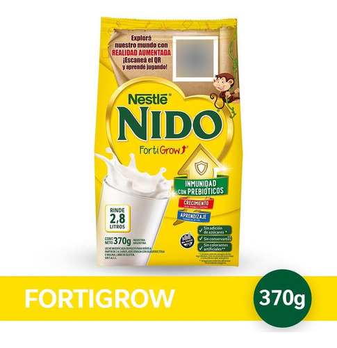 Nido Fortigrow Leche En Polvo X370gr