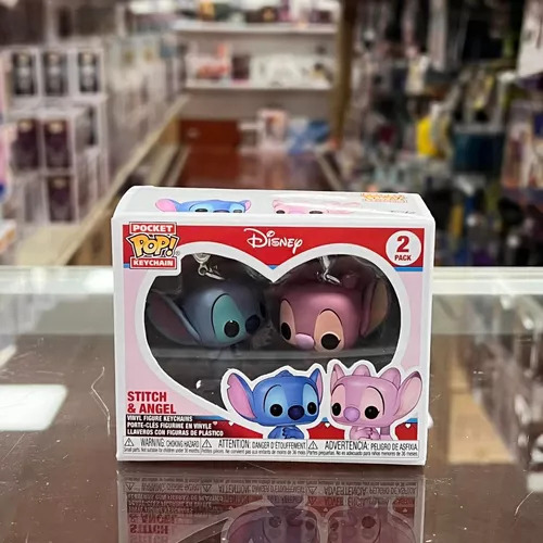 Pack de 2 llaveros Funko Lilo Stitch, Stitch And Angel Disney Color Lilo Stitch and Angel