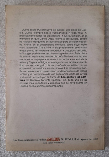 Los Gozos Y Las Sombras - Gonzalo Torrente Ballester (Usado)