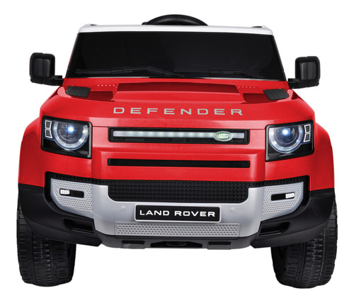 Auto Camioneta Land Rover Defender A Batería P/niños 12 V. Color Rojo