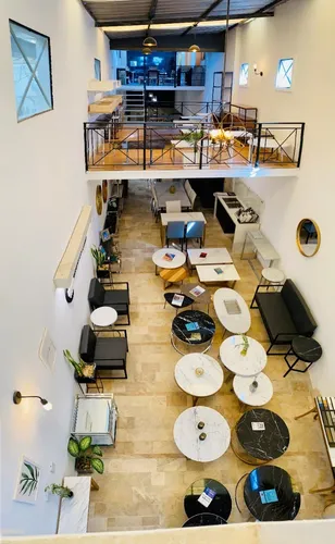 Mesa Living Nido Oviedo Mármol Marrón Emp-carrara Cromo Sale