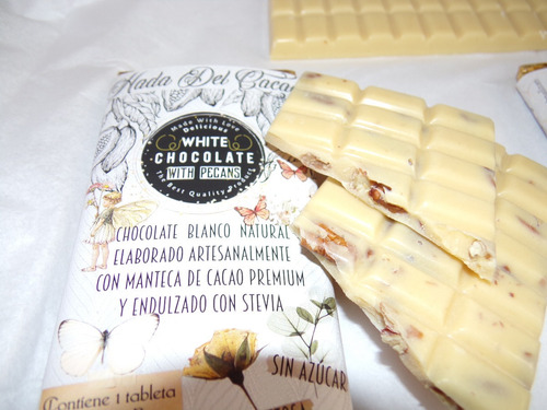 Imagen 8 de 8 de Chocolate Blanco Real Sin Azucar . Sin Tacc . Vegano . Keto