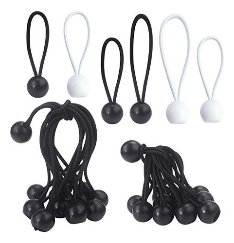 24pcs Heavy Duty Ball Bungee Cords 4 Inch And 6 Inch, C...