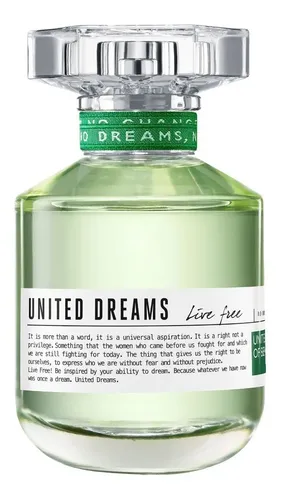 Benetton United Dreams Live Free Edt Perfume Feminino 50ml