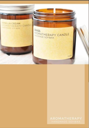 Imagen 5 de 6 de Velas Aromáticas Aroma Therapy Candle - Cera Soja -vidrio