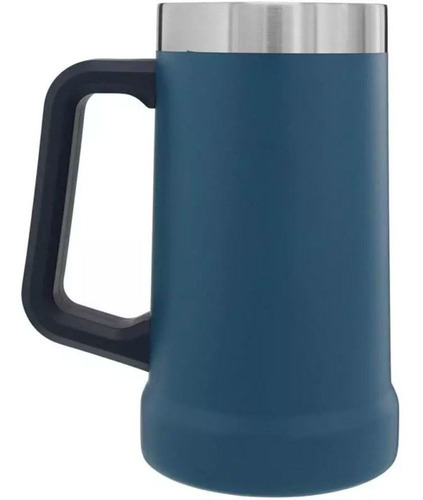 Imagem 4 de 8 de Caneca Térmica De Cerveja Chopp Stanley Original 709ml Azul