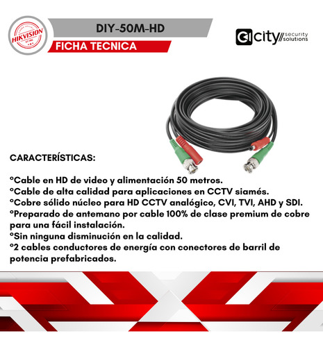 Cable Coaxial 50m / 100% Cobre Epcom Titanium