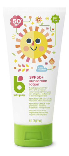 Babyganics Spf 50 Locin De Protector Solar Para Bebs A Base