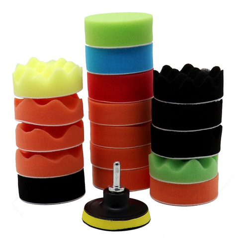 Imagen 1 de 6 de Kit De Almohadillas De Esponja Para Pulir Taladro De 19
