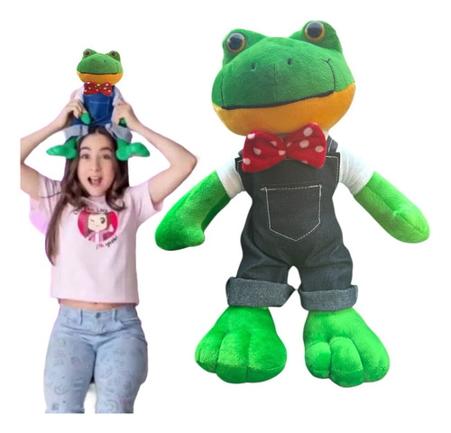 10 Pzas Rana Peluche Rana Rene Rhenne Lara Campos Ranita Verde Rana