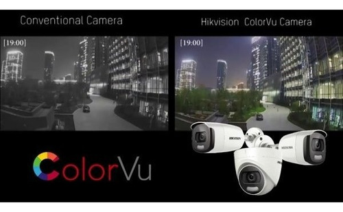 Imagen 2 de 5 de Cámara Seguridad Domo Hikvision 2mp Colorvu Noche Color Vu