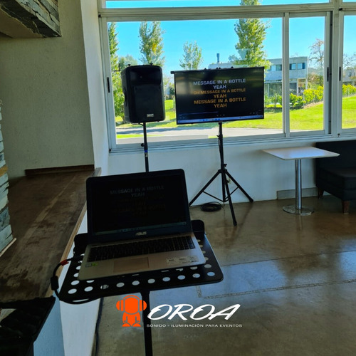 Alquiler De Karaoke Luces Sonido Guirnaldas Parlantes