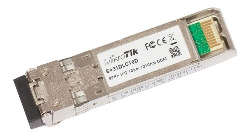 Mikrotik S+31dlc10d Sfp+ 10gb Sm 10km 1310nm Conector Lc