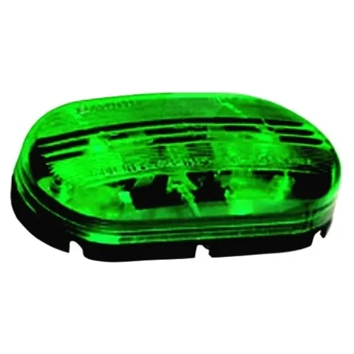 Faro Posicion Unipolar Rectangular Verde 1035 No Led