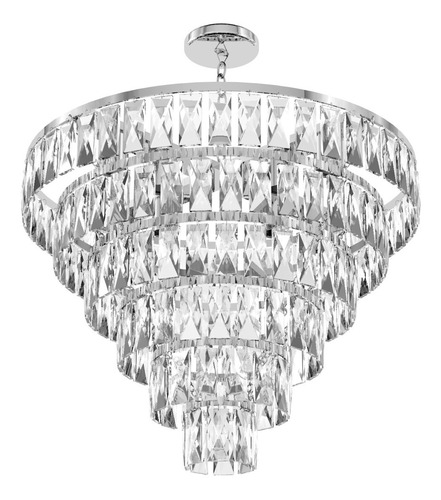 Candil De Lujo Princesa De Cristal Cortado 8 Luces 70cm Alto