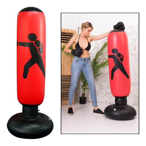 Saco De Boxeo Inflable De 63 Pulgadas, Saco De Boxeo De Fitn