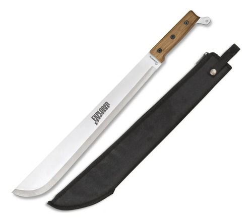 Machete 42cm Mango De Madera Albainox + Funda Naylon Febo