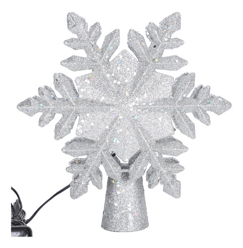 Árbol De Navidad Plateado Con Forma De Copo De Nieve Con Pro