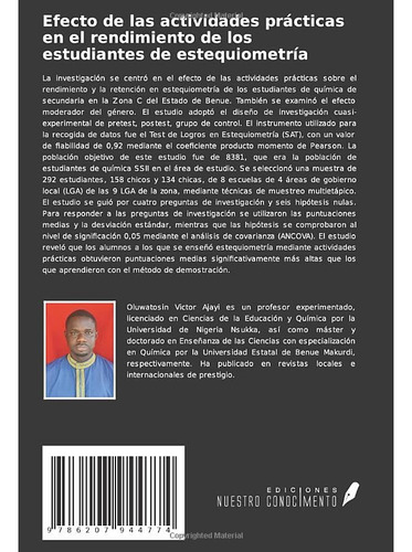 Libro Efecto De Las Actides Prácticas En El Rendimiento De