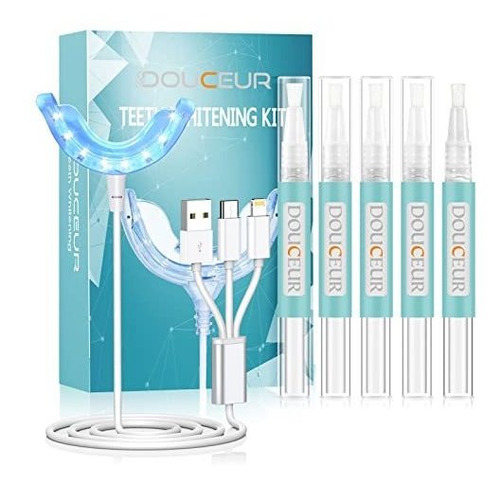 Douceur - Kit De Blanqueamiento Dental Con 5 Gel Blanqueador