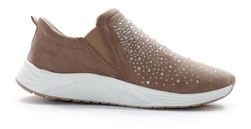 Zapatilla Mujer Hush Puppies Hutton Vison Comoda Elastico Pr