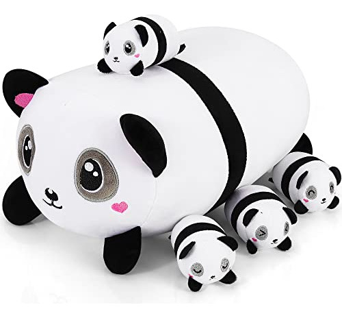 13inch Panda Stuffed Animals, Mama Panda Plushie Pillow...