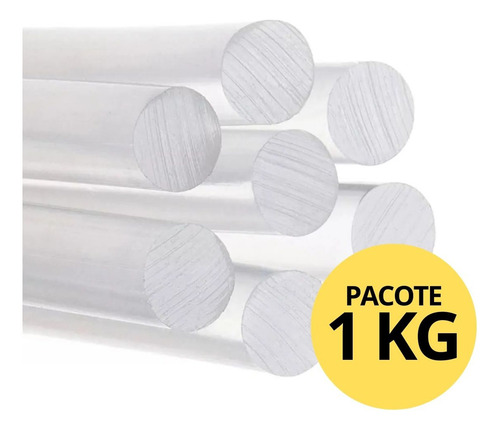 Bastão De Cola Quente Artmax Transparente Para Pistola Elétrica Pacote 1kg