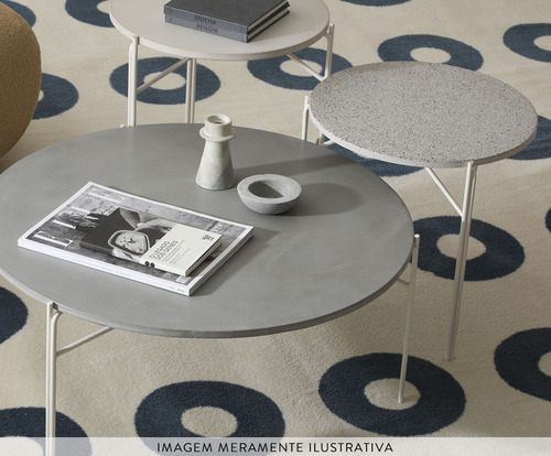 Mesa Lateral Fit Granilite Branco