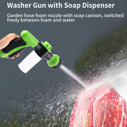 Dispensador De Rociador Manguera Espuma 8 Limpieza De Riego