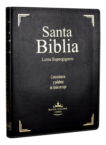 Santa Biblia Reina Valera 1960 Letra Supergigante - Negra