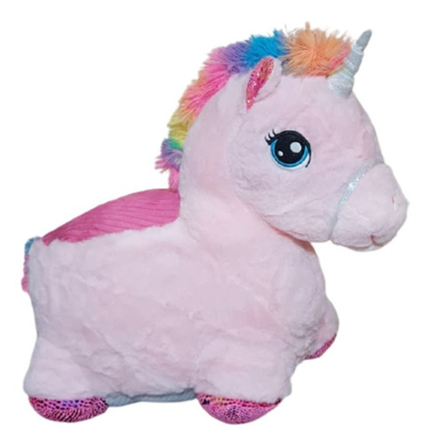 Unicornio De Peluche Puff Sillón Infantil 