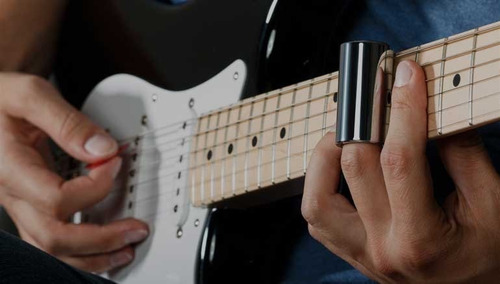 Juego Slide De Acero Corto Y Largo P/ Guitarra Alice A046c