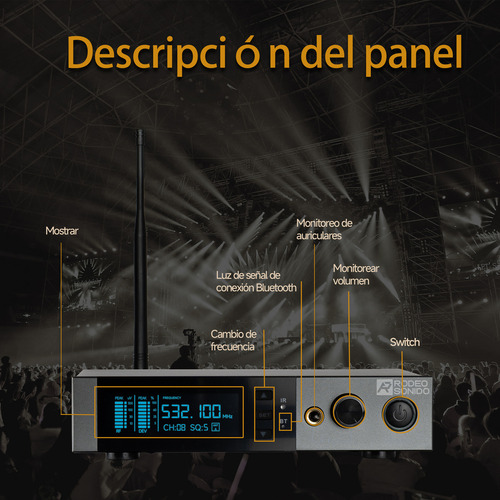 Sistemas Monitor Rs Rjt101 1 Canal Mono In Ear 2 Receptores