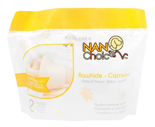 Carnaza Para Perro Nanchoice 2pz Natural De 4 A 5inch 645351