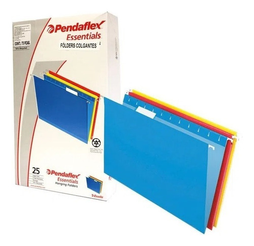 Folder Colgante Pendaflex 3 Colores Carta C/25 Pz