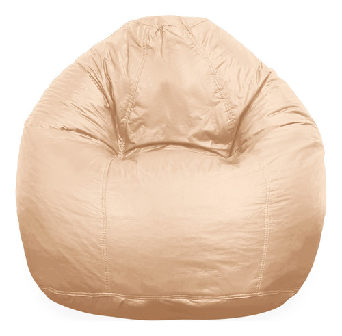 Puff Conforto Com Enchimento Modelo Pêra Quarto Sala Grande Cor Creme