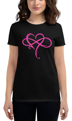 Playera Corazón Estilógrafo Rosa, Corazon Trazado Heart Amor