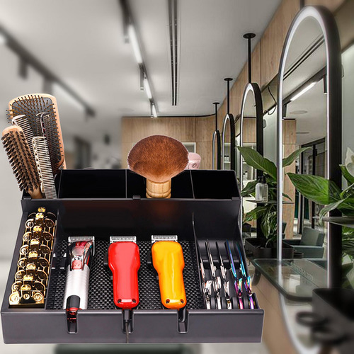 Barber Tray Station Antideslizante Con 3 Muescas