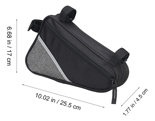 Bolsa Delantera Para Bicicleta Con Banda Reflectante, Bolsa