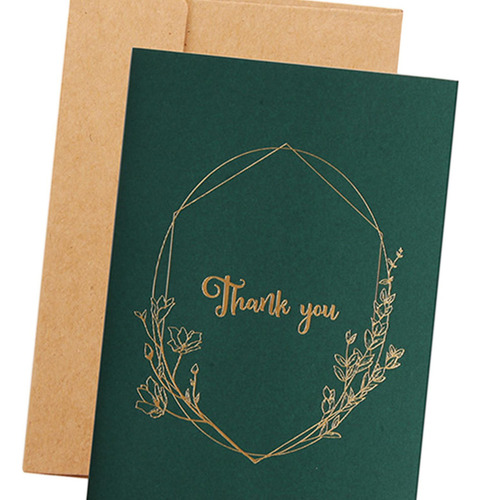 6 Piezas Tarjetas De Felicitación Navideña Gracias