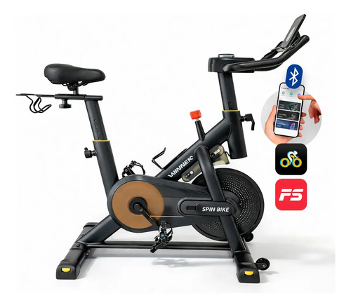 Bicicleta Ergométrica Spinning Winnek SYNC Magnética, com Roda de Inércia 13kg e Bluetooth para App Fitshow