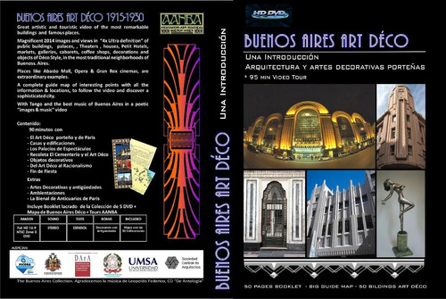 Dvd Buenos Aires Art Déco 50 Edificios Y Mapa-guía Aanba
