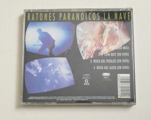 Ratones Paranoicos - La Nave Cd Single Sony (Usado)