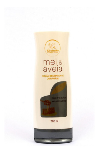 Creme Hidratante Corporal Aveia E Mel 200ml Rhenuks