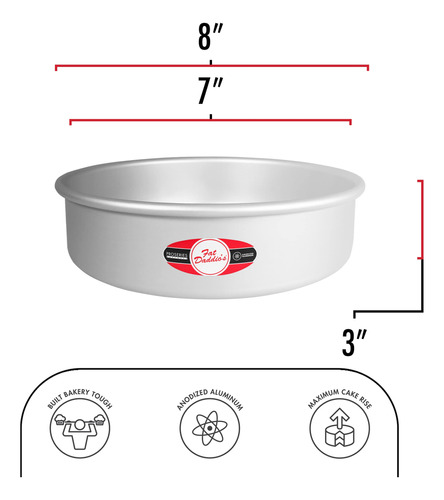 Fat Daddio's Prd Set Bandeja Para Hornear Alumino Anodizado