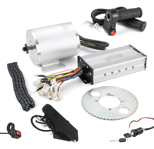 Motor Elctrico 1600w 48v Go Kart Kit De Motor Elctrico Con A